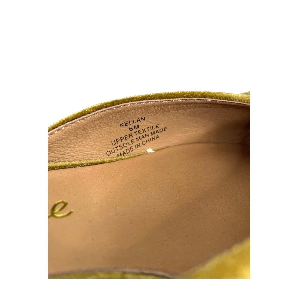 MATISSE Kellan velvet Kitten Heel Slip On Pointed Toe Mules Size 6 green chic - Picture 11 of 12